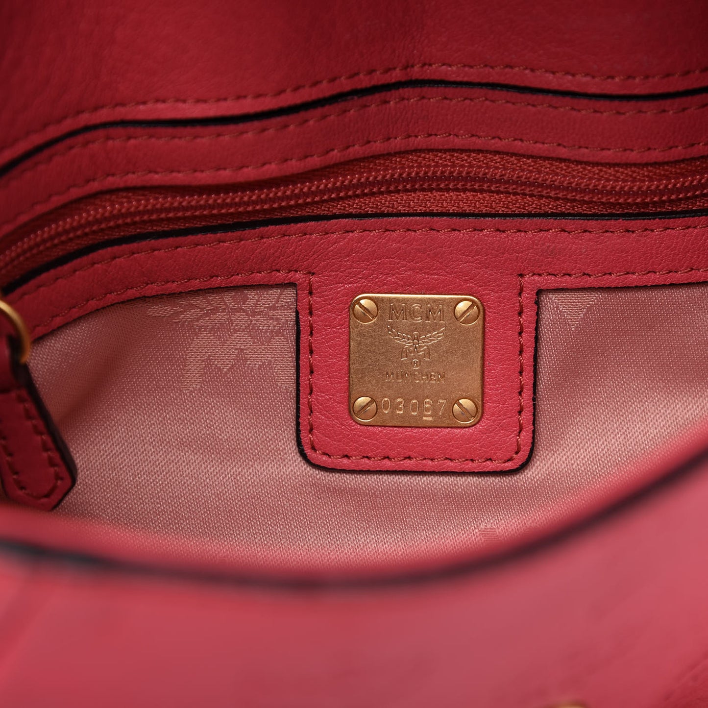 Calfskin Ottomar Monogram Shoulder Bag Pink