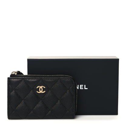 Chanel Caviar Quilted Zipped Key Holder Case Black 8 of 9