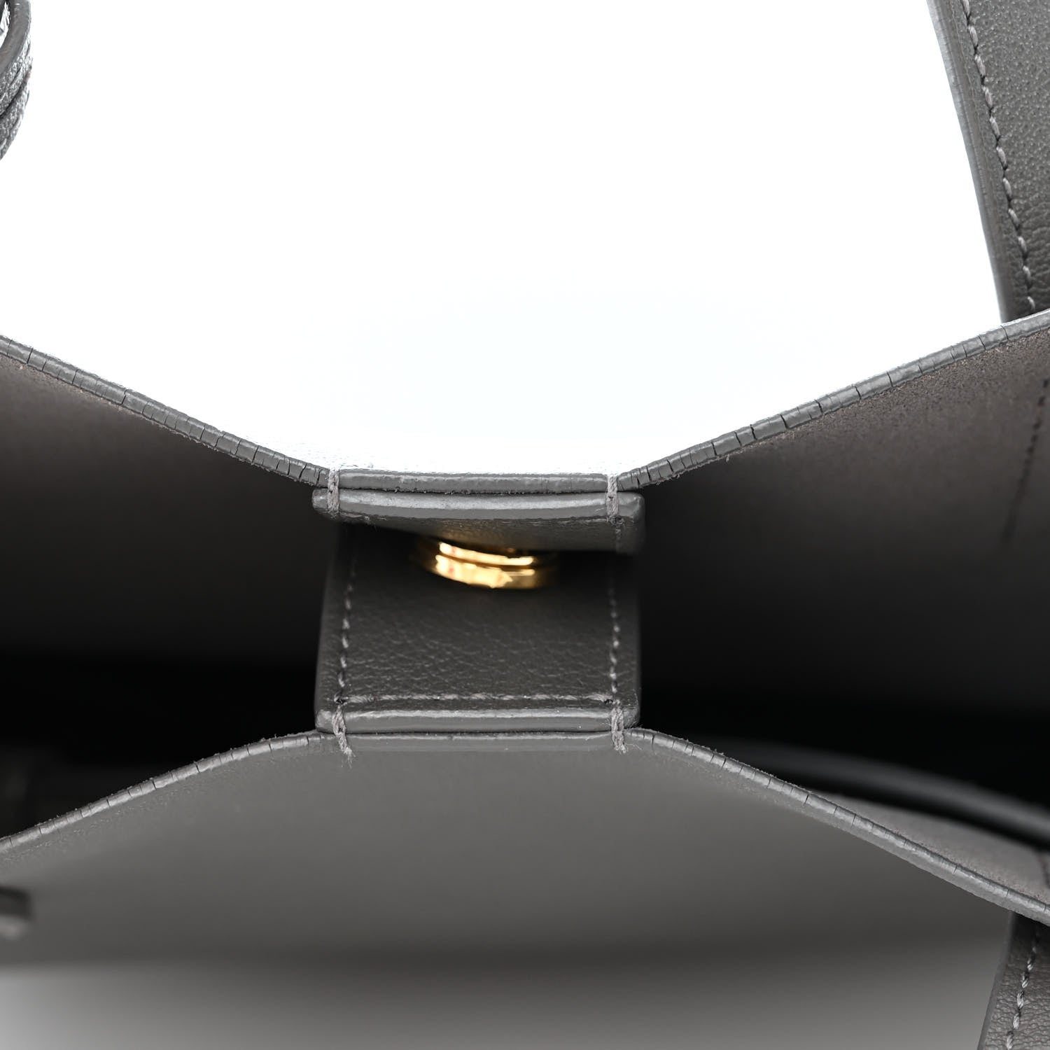 Saint Laurent Calfskin Toy Shopping Tote Earth Grey 11 of 13