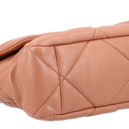 Chanel Lambskin Quilted Large Chanel 19 Flap Brown 9 of 10