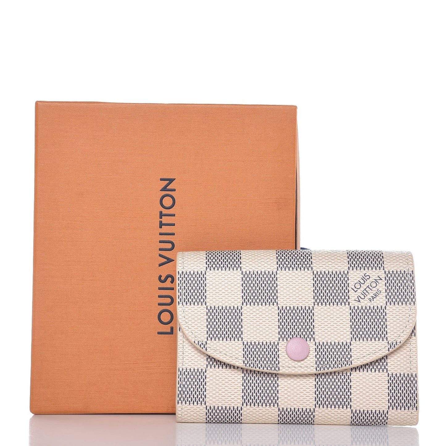 Damier Azur Rosalie Coin Purse Rose Ballerine