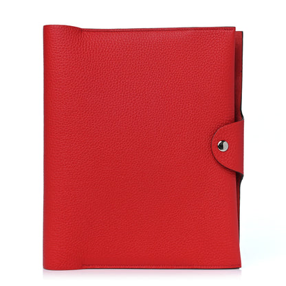 Hermes Togo Couverture Cahier Ulysse Notebook MM Rouge De Coeur 1 of 7