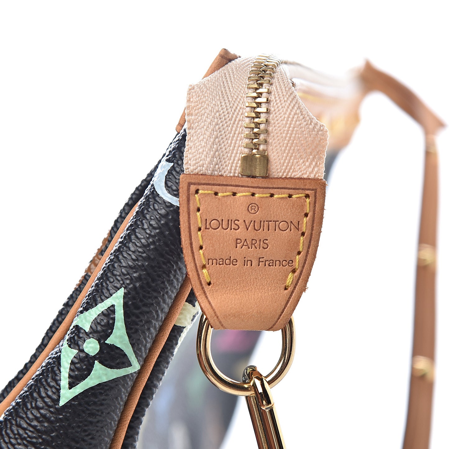 Monogram Multicolor Pochette Accessories Black