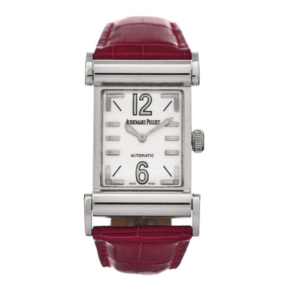 Audemars Piguet 18K White Gold Alligator 24mm Canape Automatic Watch 15091BC 1 of 4