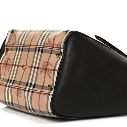 Burberry Haymarket Check Small Canterbury Tote Chocolate 12 of 18