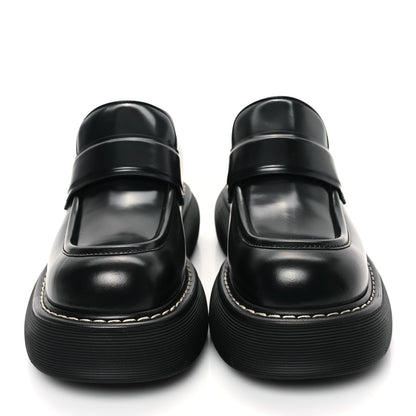 Bottega Veneta Brushed Calfskin Swell Loafers 41 Black 2 of 9