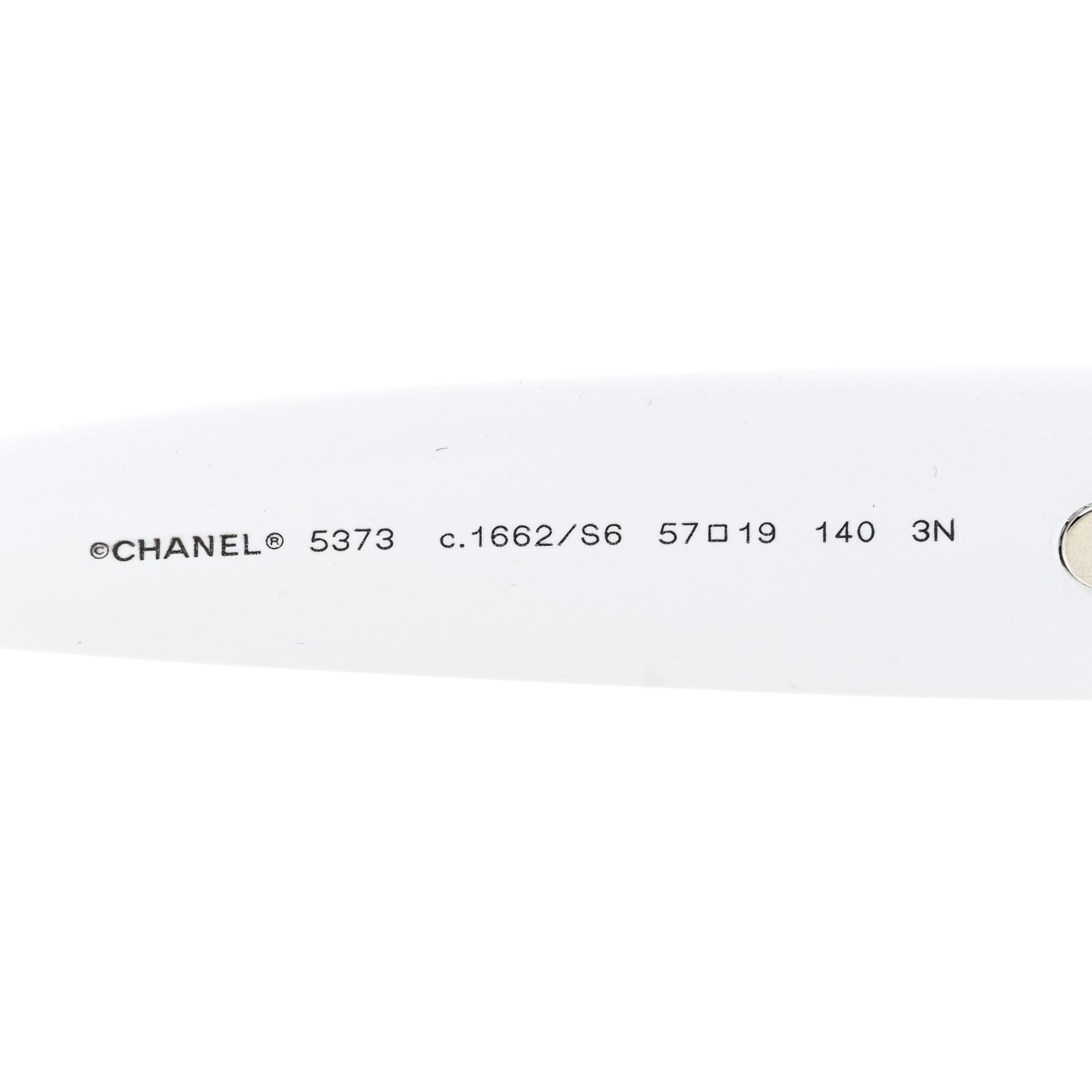 Chanel Acetate CC Sunglasses 5373 White Black 5 of 6