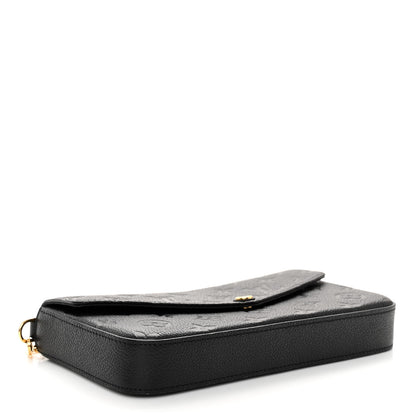 Louis Vuitton Empreinte Pochette Felicie Chain Wallet Black 5 of 10