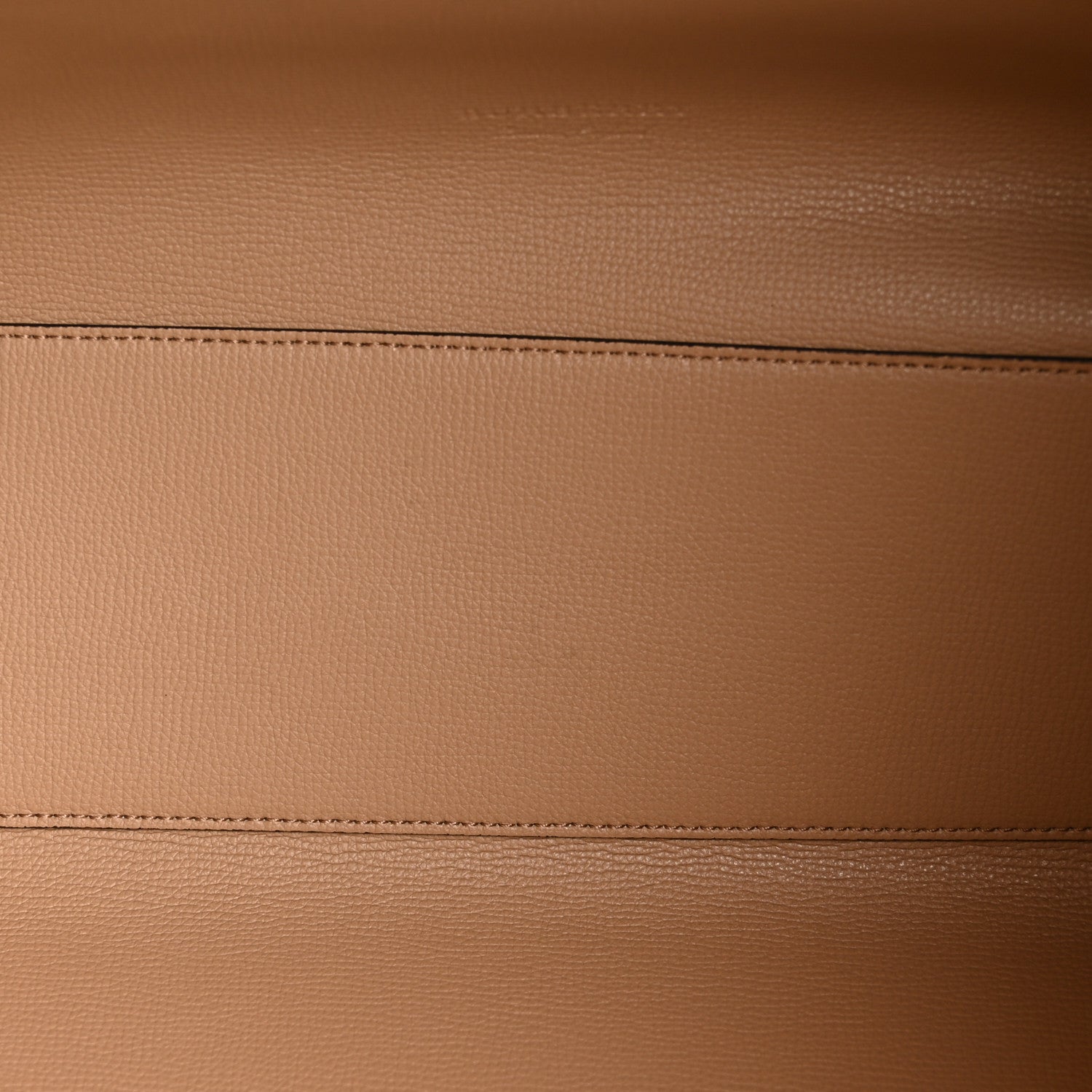 Burberry Grainy Calfskin Haymarket Check Medium Reversible Tote Camel 9 of 20