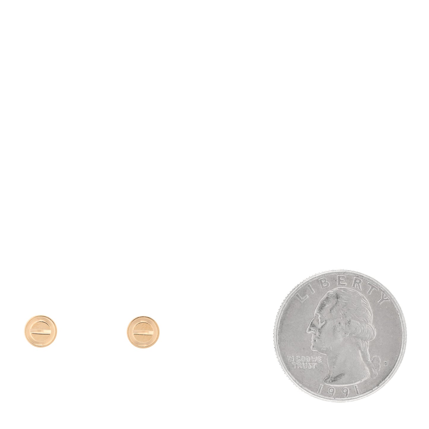18K Yellow Gold LOVE Earrings