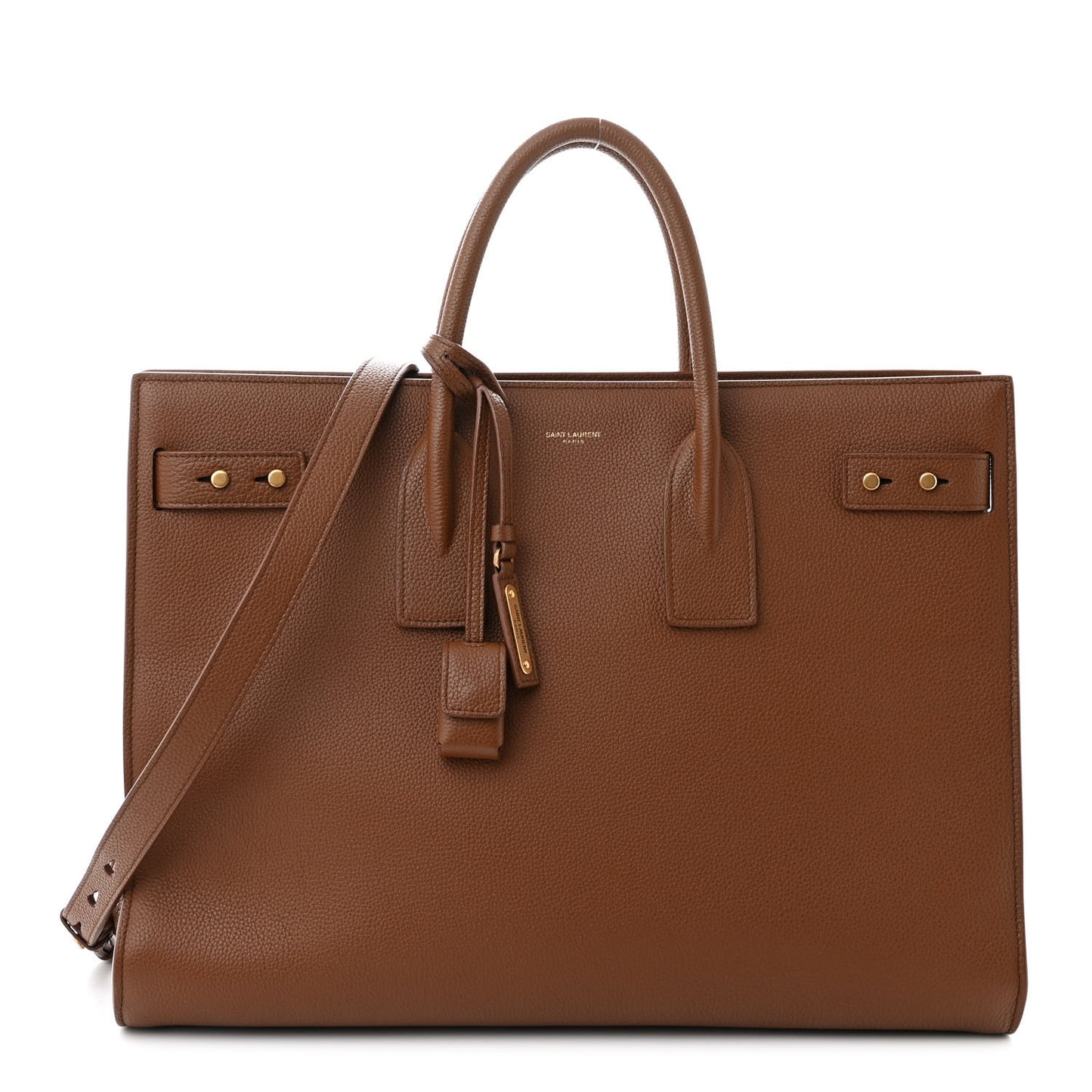 Grained Calfskin Large Thin Sac De Jour Toasted Brown