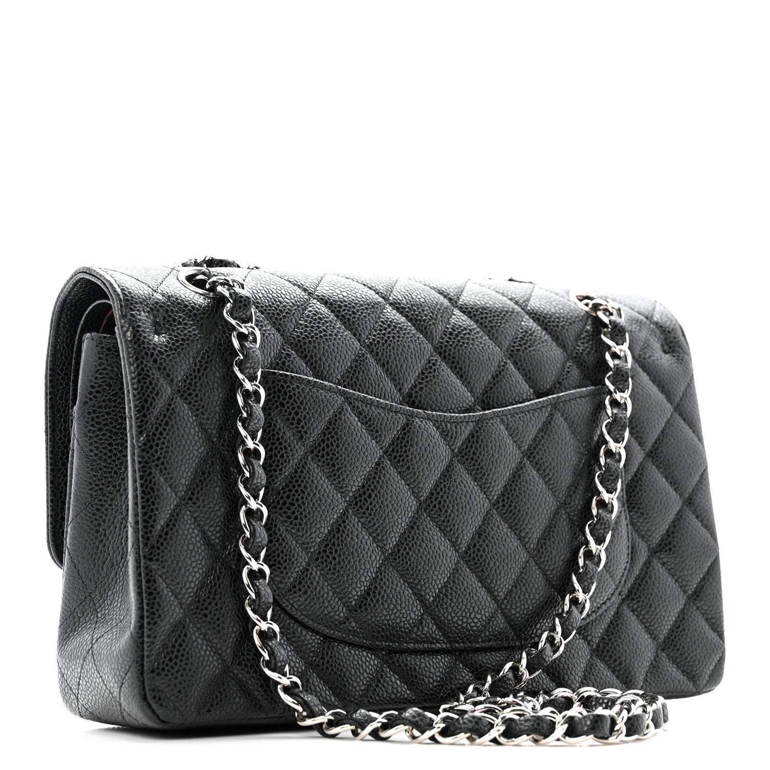 Chanel Caviar Quilted Medium Double Flap Black 3 of 13