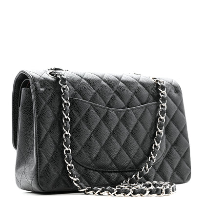 Chanel Caviar Quilted Medium Double Flap Black 3 of 13