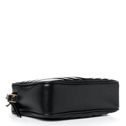 Saint Laurent Calfskin Matelasse Monogram Lou Camera Bag Black 4 of 16