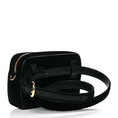 Prada Velluto Belt Bag Black 2 of 9