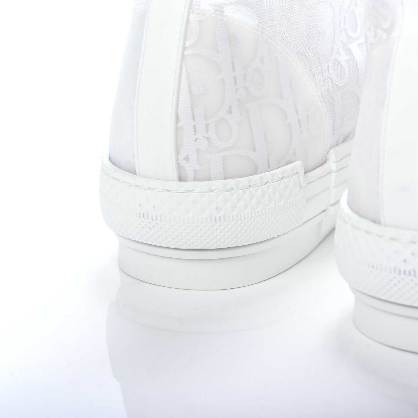 Technical Canvas Oblique Mens B23 High Top Sneakers 40 White