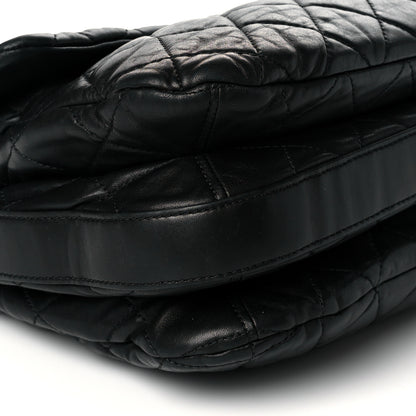 Chanel Lambskin Quilted Chanel 3 Maxi Flap Bag Black 9 of 14