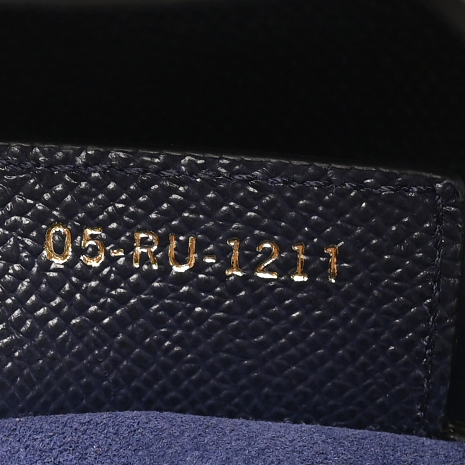 Christian Dior Grained Calfskin Saddle Bag Navy 7 of 10