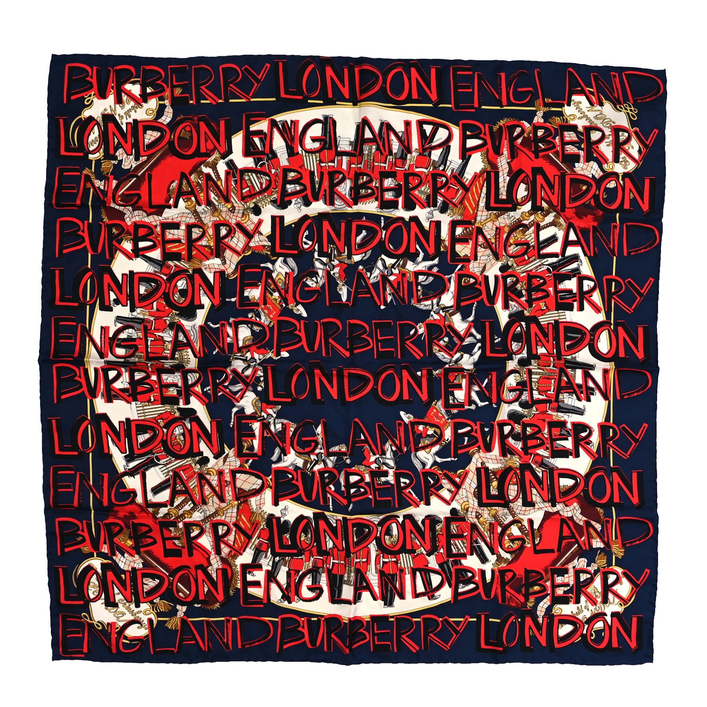 Silk Graffiti Archive Square Scarf Multicolor