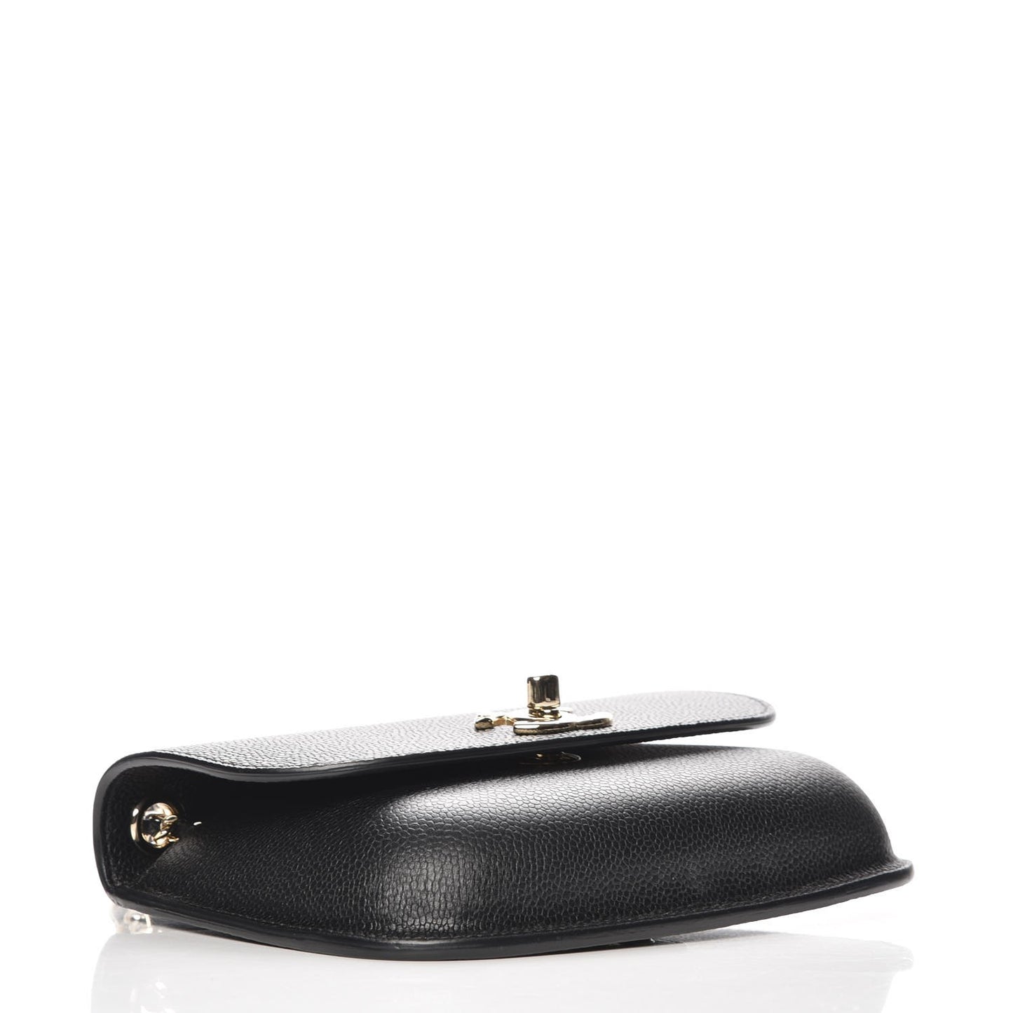 Caviar Mini Chain Flap Bag Black