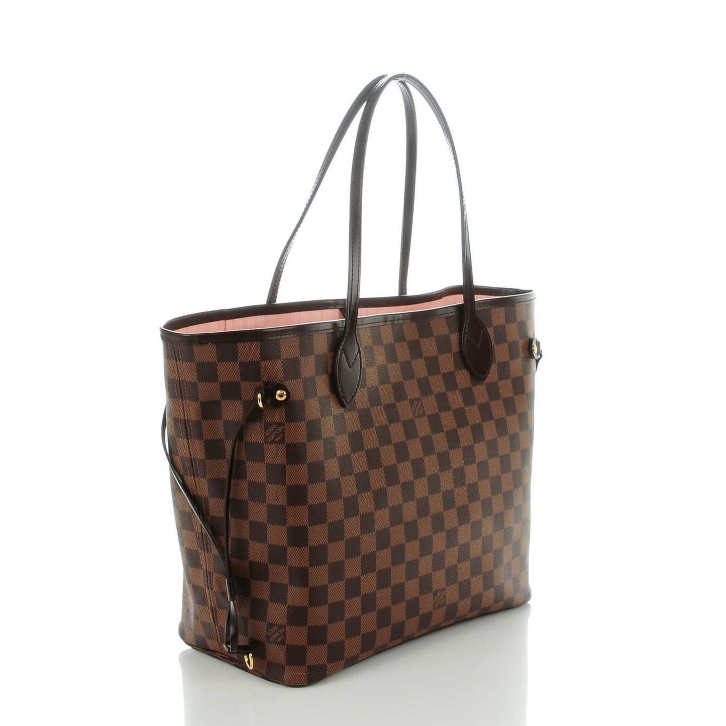 Damier Ebene Neo Neverfull MM Rose Ballerine