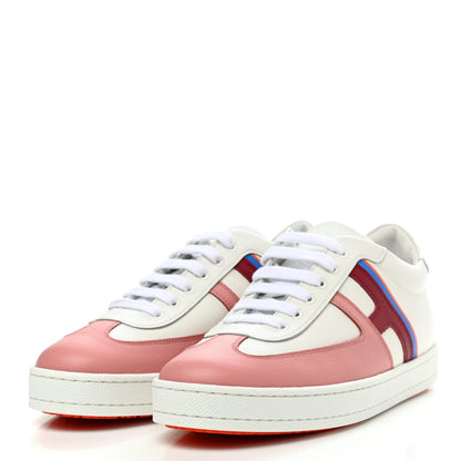 Hermes Epsom Womens Boomerang Sneakers 38 Multicolore Rose Pale 3 of 9