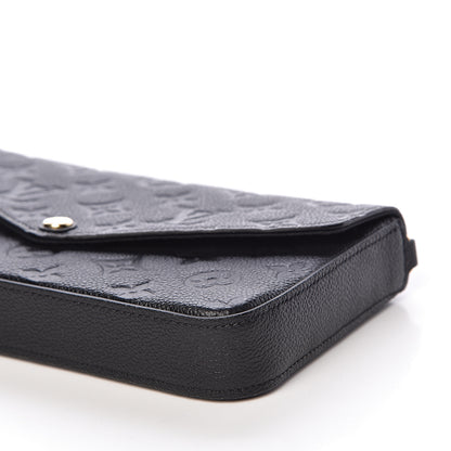 Louis Vuitton Empreinte Pochette Felicie Chain Wallet Black 12 of 14