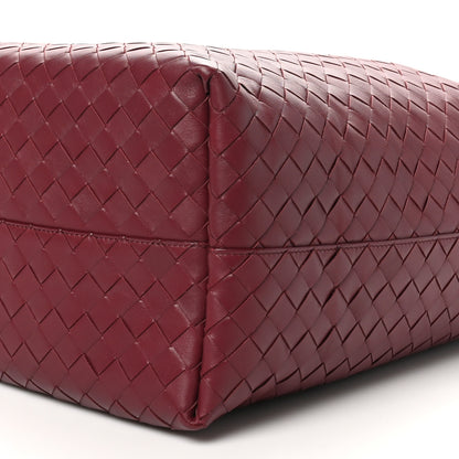 Bottega Veneta Calfskin Intrecciato Large North South Tote Bag Burgundy 9 of 9