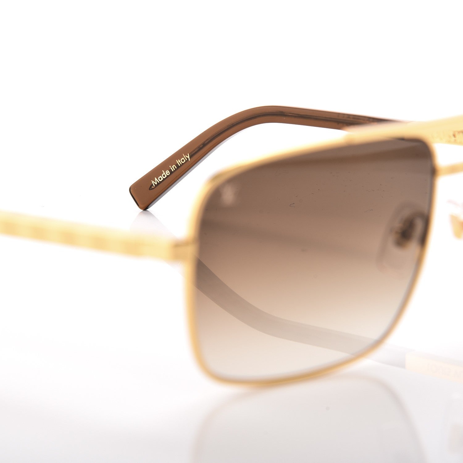 Louis Vuitton Attitude Sunglasses Z0259U Gold 236011 – FASHIONPHILE
