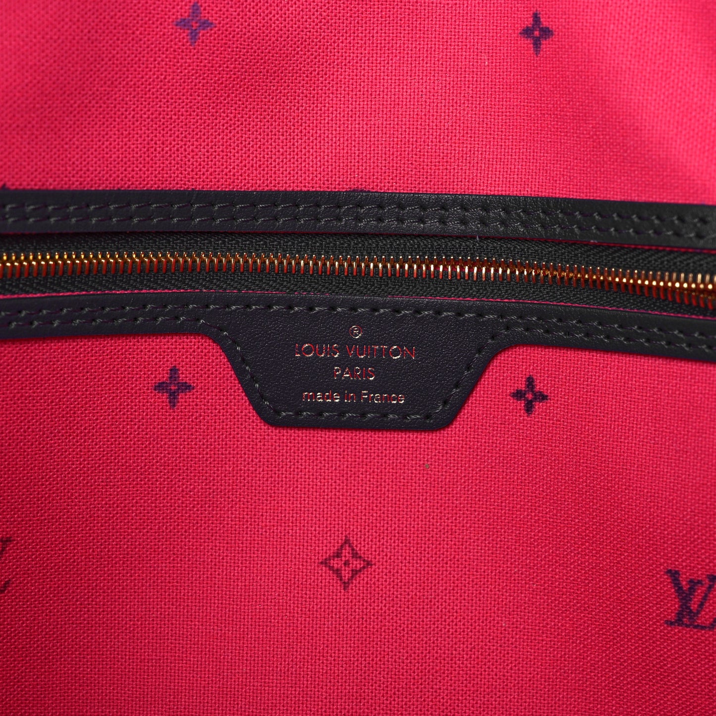 Monogram Giant Spring In The City Neverfull MM Midnight Fuchsia
