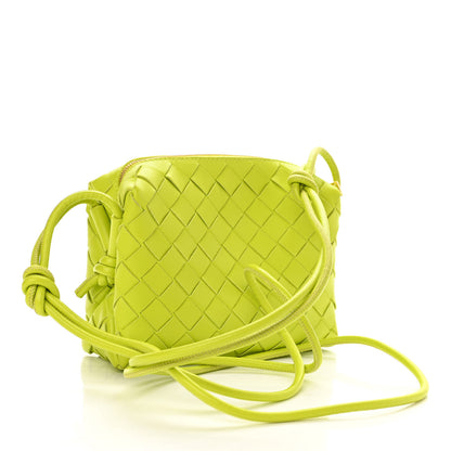 Bottega Veneta Nappa Intrecciato Mini Loop Camera Bag Acid Kiwi 2 of 8