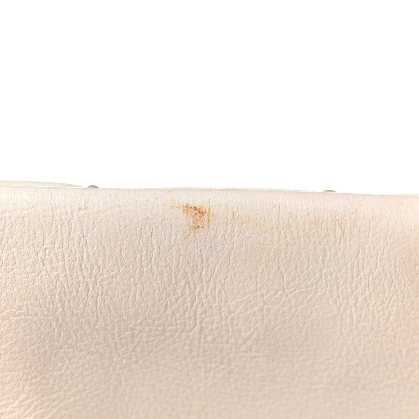 Calfskin Surpique Chevron Large Flap Beige