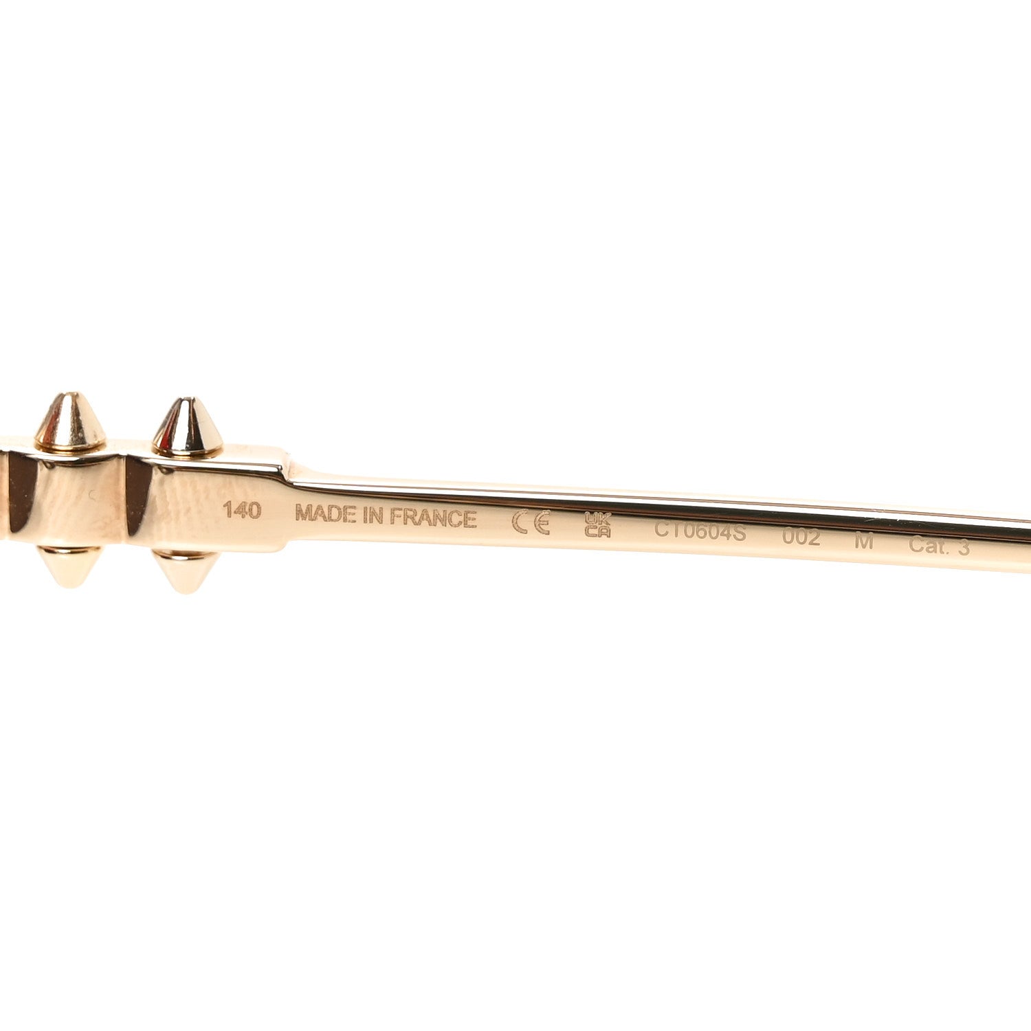 Cartier Clash De Cartier Rectangular Sunglasses Smoke Gold 6 of 7
