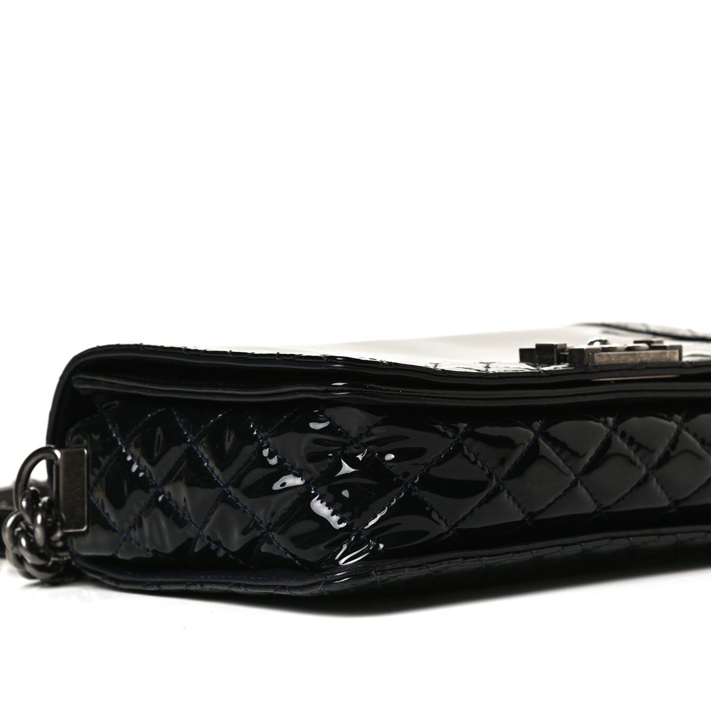 Patent New Medium Boy Reverso Flap Black