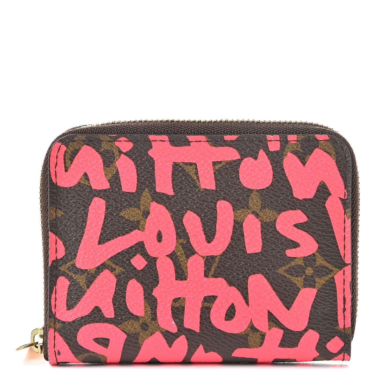 Louis Vuitton Monogram Graffiti Zippy Coin Purse Fuchsia 1 of 8