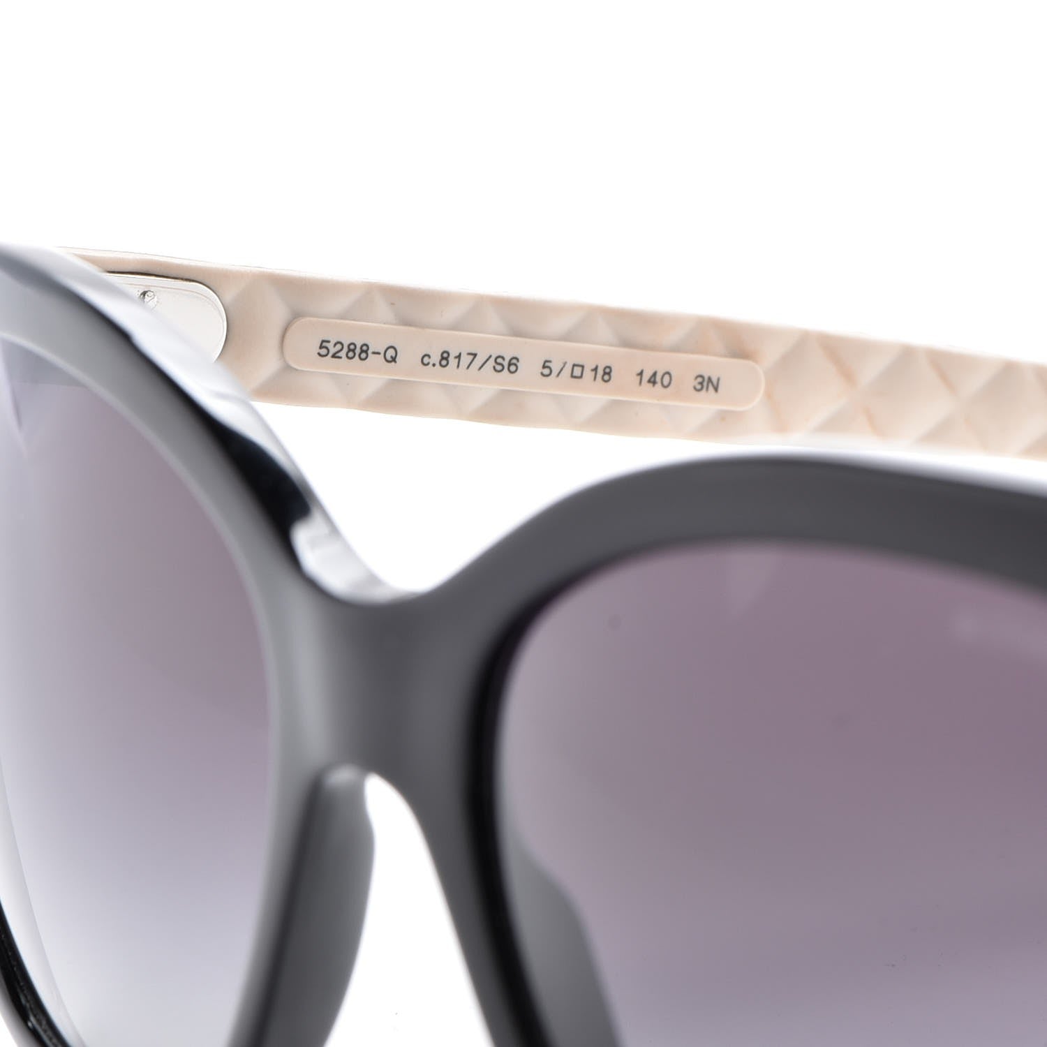 Chanel Quilted CC Sunglasses 5288-Q Black Tan 8 of 8