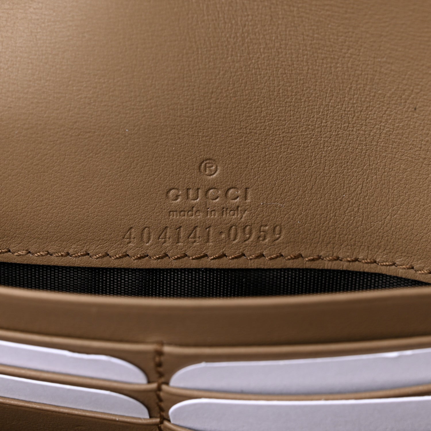 Gucci GG Supreme Monogram Dionysus Chain Clutch Wallet Beige Taupe 6 of 9