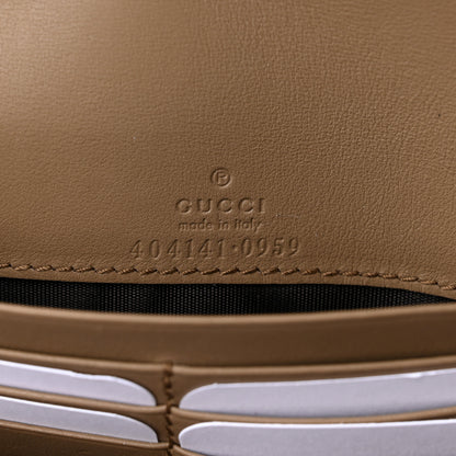 Gucci GG Supreme Monogram Dionysus Chain Clutch Wallet Beige Taupe 6 of 9