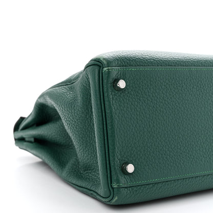 Hermes Taurillon Clemence Kelly Retourne 35 Malachite 9 of 22