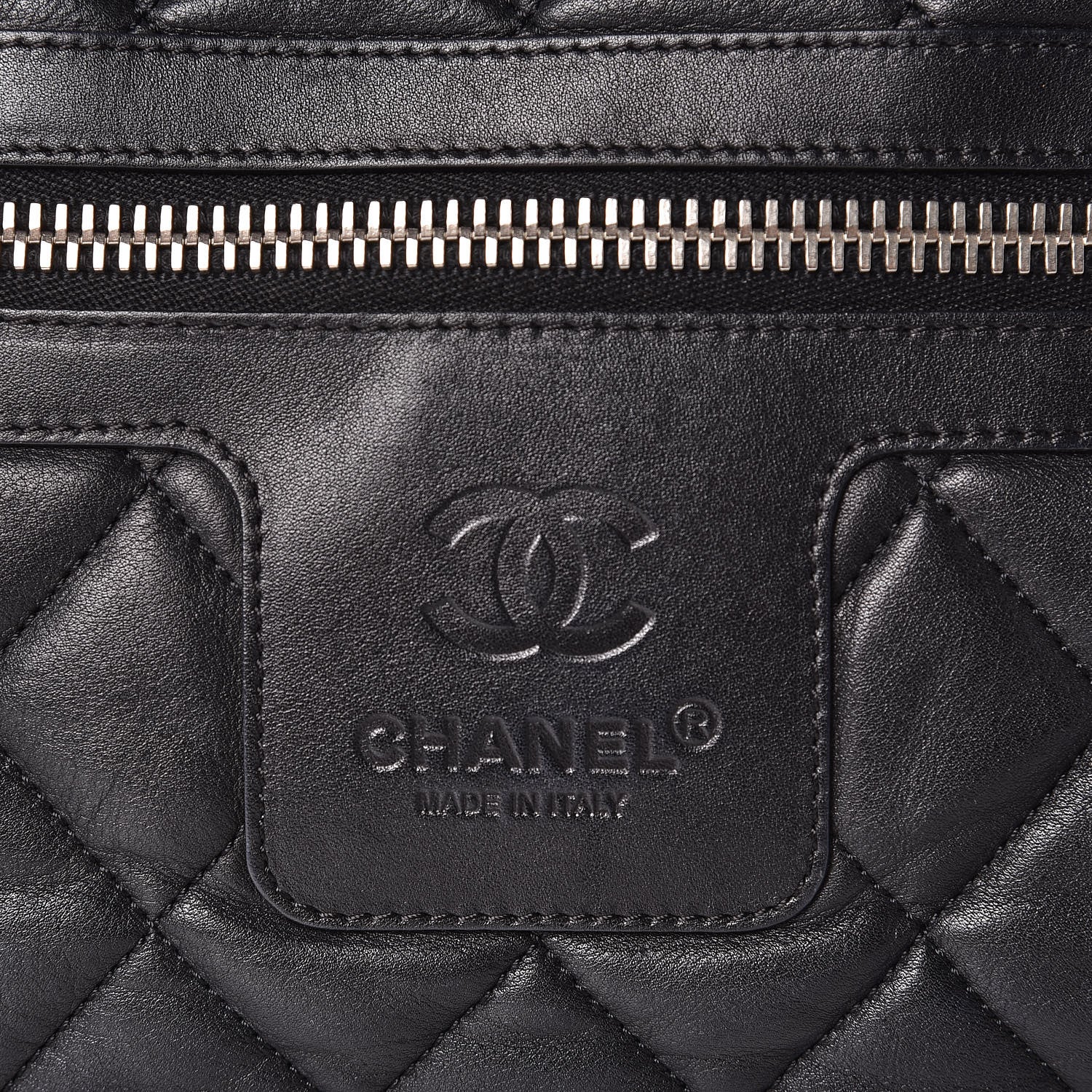 Chanel Lambskin Quilted Medium Coco Cocoon Reversible Tote Black 21 of 21