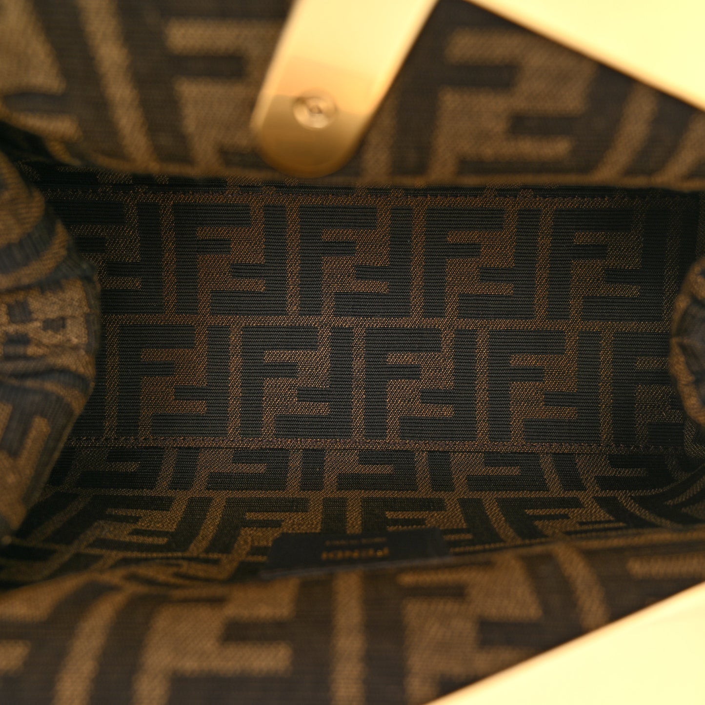 Shiny Nappa Small Fendi First Black