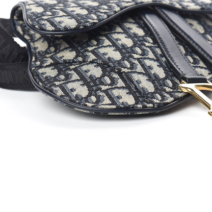 Christian Dior Oblique Saddle Belt Bag Blue 5 of 9