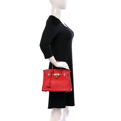Hermes Swift Birkin 25 Vermillion 2 of 15