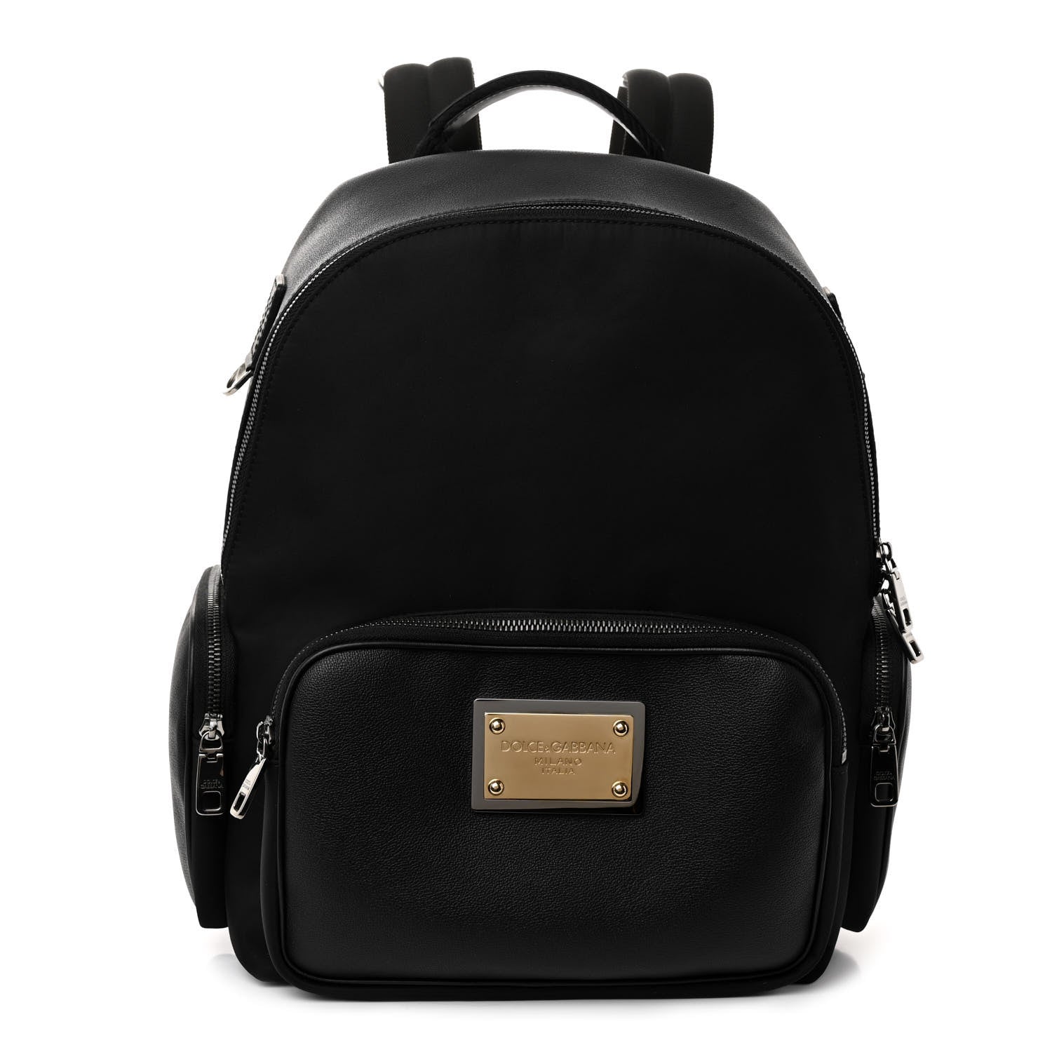 dolce & gabbana grain calfskin mini backpack Logo Print Crafted from 100% calfskin for durability and elegance Dolce & Gabbana Nylon Grainy