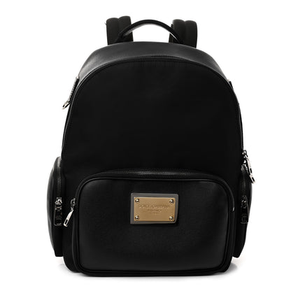 Dolce & Gabbana Nylon Grainy Calfskin Backpack Black 1 of 9