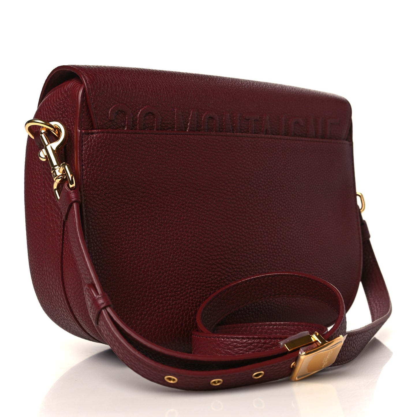 Grained Calfskin Large Bobby Flap Red Bricks