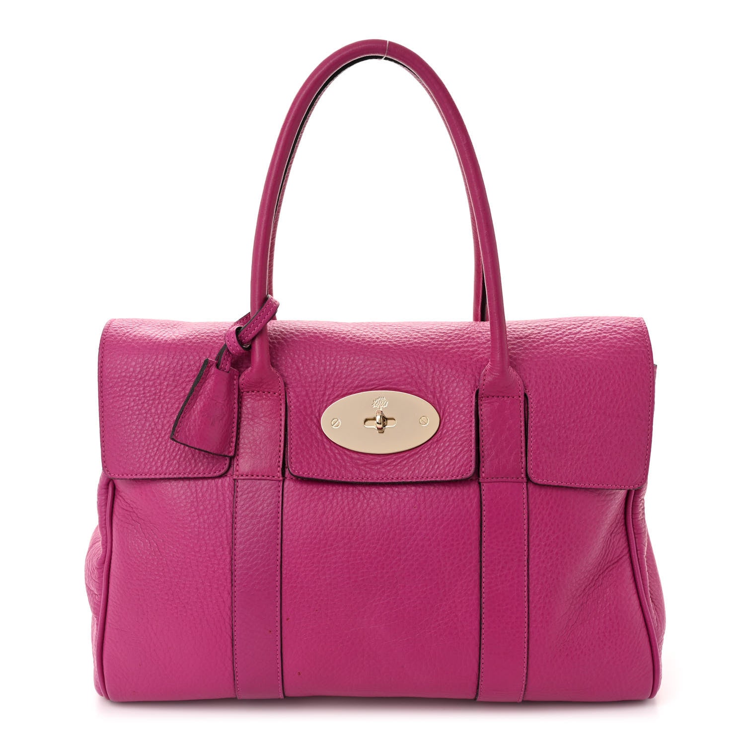 Mulberry Natural Leather Bayswater Hot Fuchsia 1 of 11