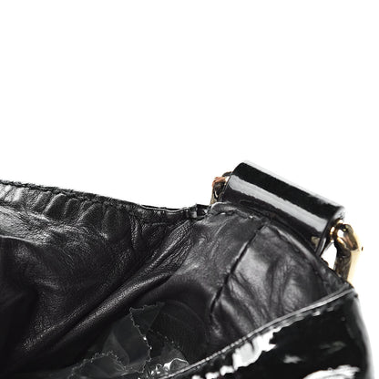 Gucci Patent Medium Hysteria Top Handle Bag Black 11 of 14
