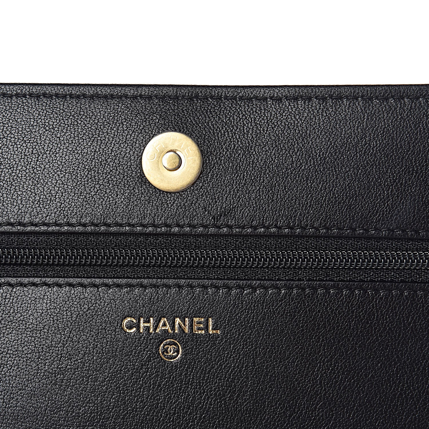 Chanel Lambskin Quilted Infinity Wallet On Chain WOC Black 9 of 15