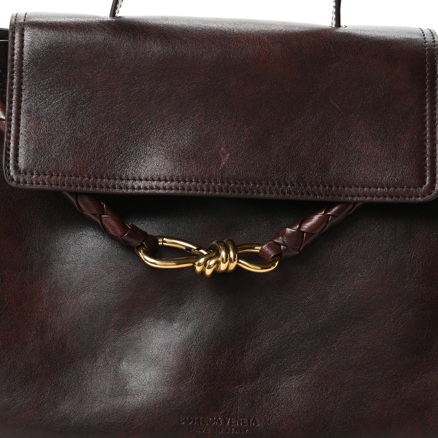 Silky Calfskin Medium Ciao Ciao Dark Mahogany